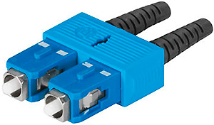 SC duplex fiber-optic connector